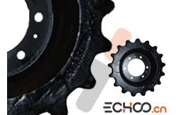 China Bobcat T300 Roller Chain Idler Sprocket With 6 Hole 17 Tooth High Strength supplier