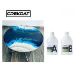 Non Flammable 2 Gallon Epoxy Resin For Casting River Tables Bar Tops Self Degassing for sale