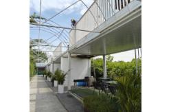 China BBQ Area Prefab Folding Container House , Modern Collapsible Container Homes supplier