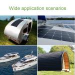 12V 24V Mono Flexible Pv Panels Rollup Solar Panel 160W 250W 220W