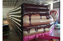 China Inflatable Cake Toddler Bounce House , Inflatable Jumping Castle Quadruple Stitching supplier