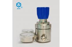 China SS PCTFE Nitrogen Oxygen Pressure Regulator Diaphragm Double Gauge AFK R13 supplier