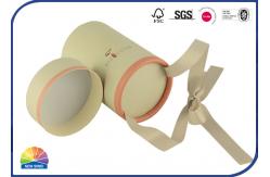 China Custom Round Paper Tube Packaging Cylinder Paper Box With Ribbon Bowknot supplier
