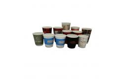 China 4oz 12 oz Recyclable Paper Cups And Bowls For Hot Coffee Customized supplier