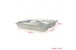 China Custom Order Accepted Aluminum Foil Food Container for Rectangular Muffin Packaging supplier