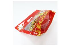 China Flexible Hot Roast BBQ Fried Chicken Duck Zipper Transparent Bag Plastic Stand Up supplier