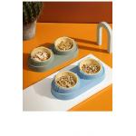 Customizable Ceramic Pet Food Bowl with Stainless Steel Material for sale