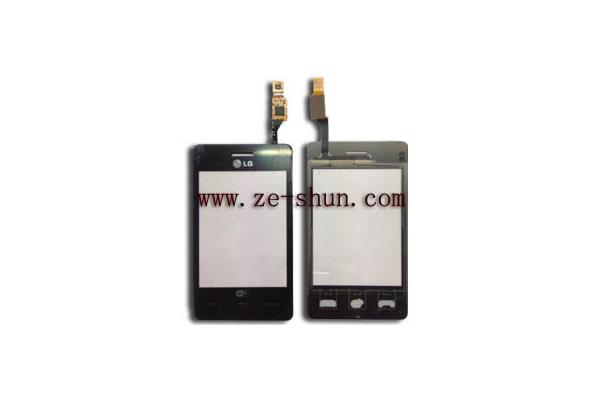 Black Touchscreen Replacement Touch Screens For LG T395 , Sensitive