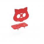 Red Electronic Components Ultrasonic Sensor Mounting Bracket Holder With Screws