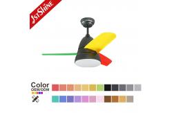 China Bedroom Brushless Dimmable LED Ceiling Fan With Remote RoHS Certification supplier