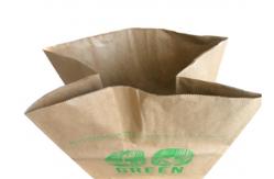 China Double Thickened Sewn Open Mouth Multiwall Paper Bags Yard Trash Leaf Packing supplier