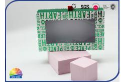 China Green Customized Rectangle Drawer Paper Box 4C Printed Rigid Cardboard With Silk Ribbon supplier