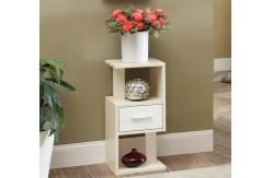 China Particle Board Wooden Occasional Tables Two Display Shelves  Storage Organizer Drawer supplier