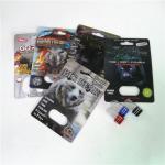 Rhino 99 500K Enhancement Pills Packaging Cards Silk Printing for sale