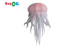 China Costume Inflatable Jellyfish Balloon Puppet With LED Light Hanging Inflatable LED Octopus Balloons supplier