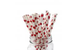 China Food Grade Bleached Coloured Paper Straws With Harmless Non Toxic Ink supplier