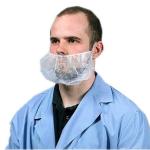 Food Industry Beard Covers Disposable , Large Beard Nets With Elastic Earloop