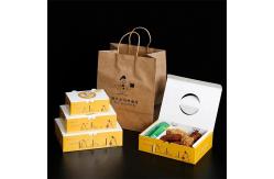 China Biodegradable Cardboard Paper Sushi Burger Boxes Packaging Customized Logo supplier