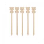 Bamboo Animal Topic Rabbit Decorative Picks For Bar Buffet for sale