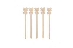 China Bamboo Animal Topic Rabbit Decorative Picks For Bar Buffet supplier