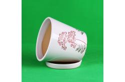 China Drainage Ceramic Pots For Round Plants Easy Maintenance supplier