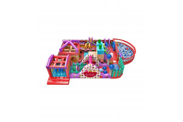 Customized Colorful Children Playground Obstacle Inflatable
