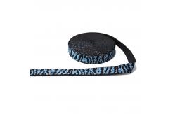 China Polyester Jacquard Webbing 20mm Knitted Elastic Band For Pet Leash supplier
