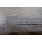 Professional Custom Woven Labels With Silicon Logo For Garment / Hat