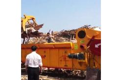 China Diesel Engine Mobile Wheels  Integrated Biomass Crusher supplier