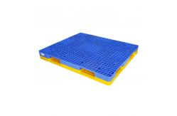 China Double Faced 1400*1200mm Rackable Plastic Pallet 1500Kg Racking Load supplier