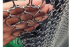 China Gold Sequin S Hook Ring Mesh Curtain For Staircases Isolation Screen supplier