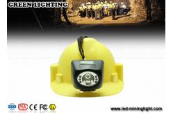 China 234G IP68 black led miners lamp , USB charge led mining headlamp CE Certification supplier
