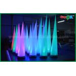 Colorful Lighting Stage Decoration Inflatable Cone For Club / Promotion for sale