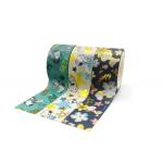 Gift Box Package Custom Decorative Gold Foil Washi Paper Tape for christmas for sale