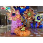 190T Oxford Cloth Inflatable Led Flower Plants For Wedding Decoration Lighting for sale