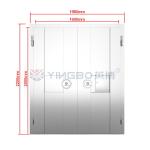 H2200*W1980mm Fireproof Vault Door Stainless Steel Security For Hotel Commercial Bank Strong Room Door for sale