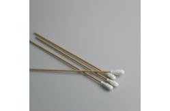 China Polyester Industrial Cotton Swab Precision Tip Lint Free Wooden Handle supplier