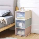 PP Sterilite 3 Drawer Medium Countertop Unit White With Drawers Clear for sale