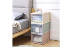 China PP Sterilite 3 Drawer Medium Countertop Unit White With Drawers Clear supplier