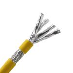 Twisted Pair CAT6A CAT7 CAT8 Cable Double Shielded PVC SFTP 23AWG for sale