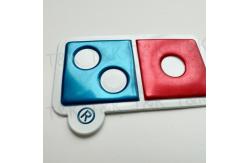 China Custom Logo Backing Clothing Patches Embossed TPU Badge supplier