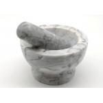 Grinding Natural Marble Stone Mortar And Pestle Set Herb Spice Garlic Press Masher for sale