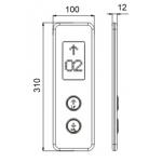 Electrical Parts Elevator Cop Lop / Mirror Elevator Button Panel