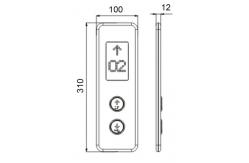 China Electrical Parts Elevator Cop Lop / Mirror Elevator Button Panel supplier