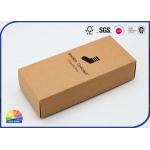 1c Print Rectangle Kraft Gift Box For Cotton Socks Packaging for sale