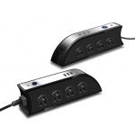 15A Desktop Power Strip , Overload Protection European 8AC3USB Double - Sided USB Socket for sale
