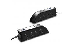 China 15A Desktop Power Strip , Overload Protection European 8AC3USB Double - Sided USB Socket supplier