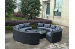 China half-round wicker sofa set      supplier