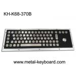 Electroplated Black Industrial Keyboard 30mA With 25mm Trackball for sale