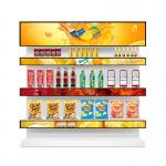Touch Screen Stretched Bar LCD Display Supermarket Banner Advertising Media Player Strip for sale